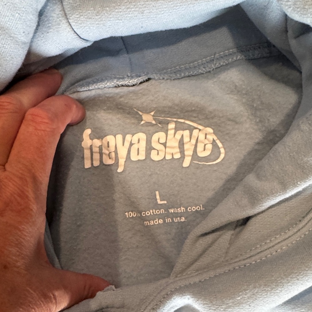 Freya Skye Blue Women’s Hoodie size Large - Picture 3 of 3